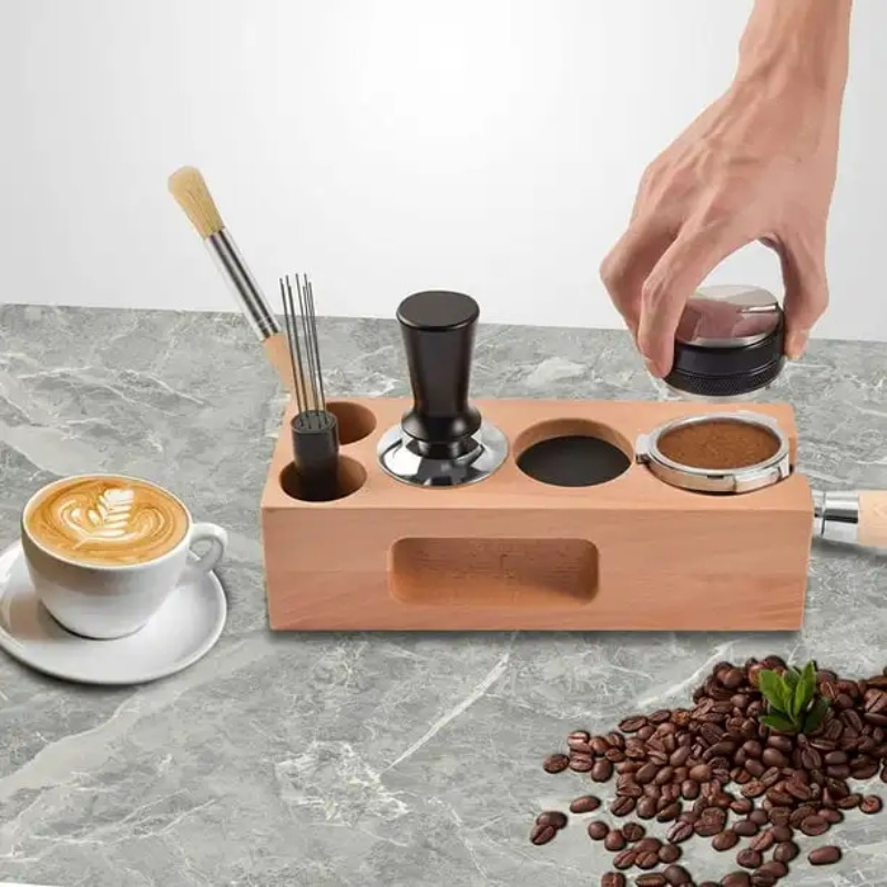 Espresso Tamper Station - Penyangga Pegangan Espresso, Rak Penyimpanan, Aksesoris