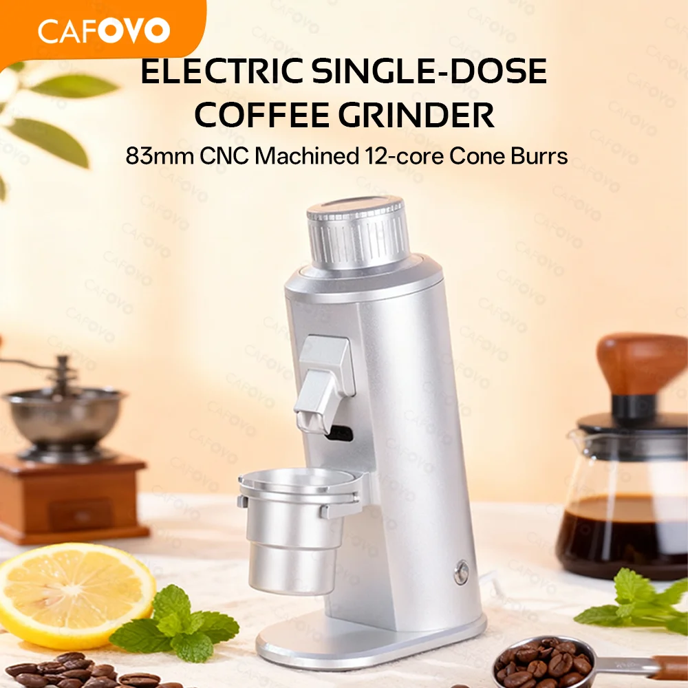 Coffee Grinder Conical Burr 83Mm - CAFOVO G183C Penggiling Kopi Elektrik Dosis
