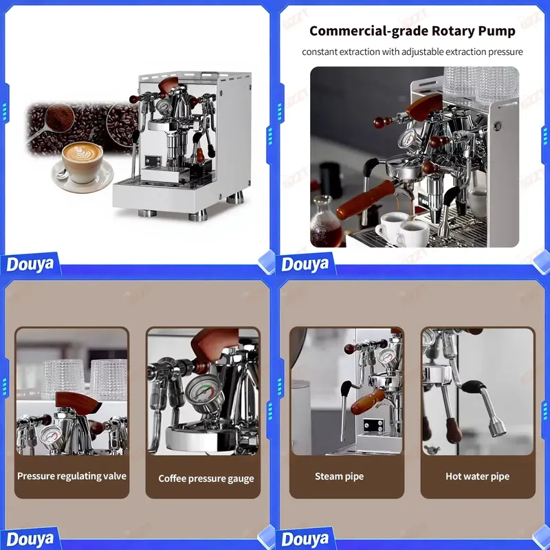 Espresso Machine Rotary Pump - Mesin Kopi Espresso Komersial Semi Otomatis