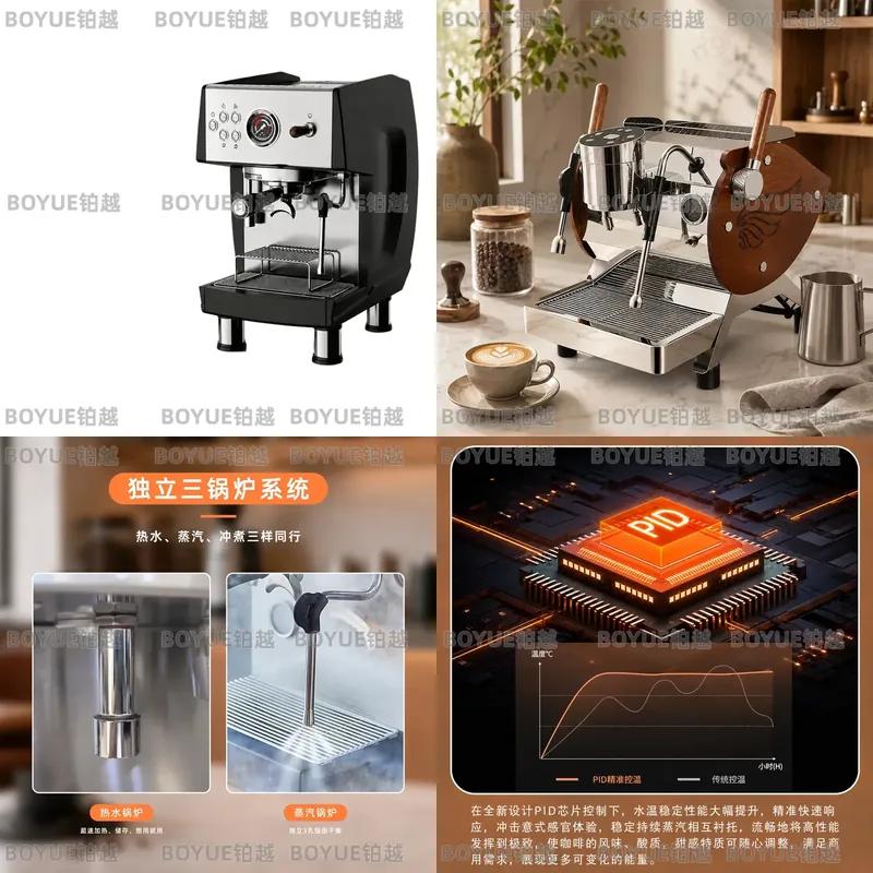 Semi Automatic Espresso Machine Pid - Mesin Espresso Semi Otomatis Komersial dengan