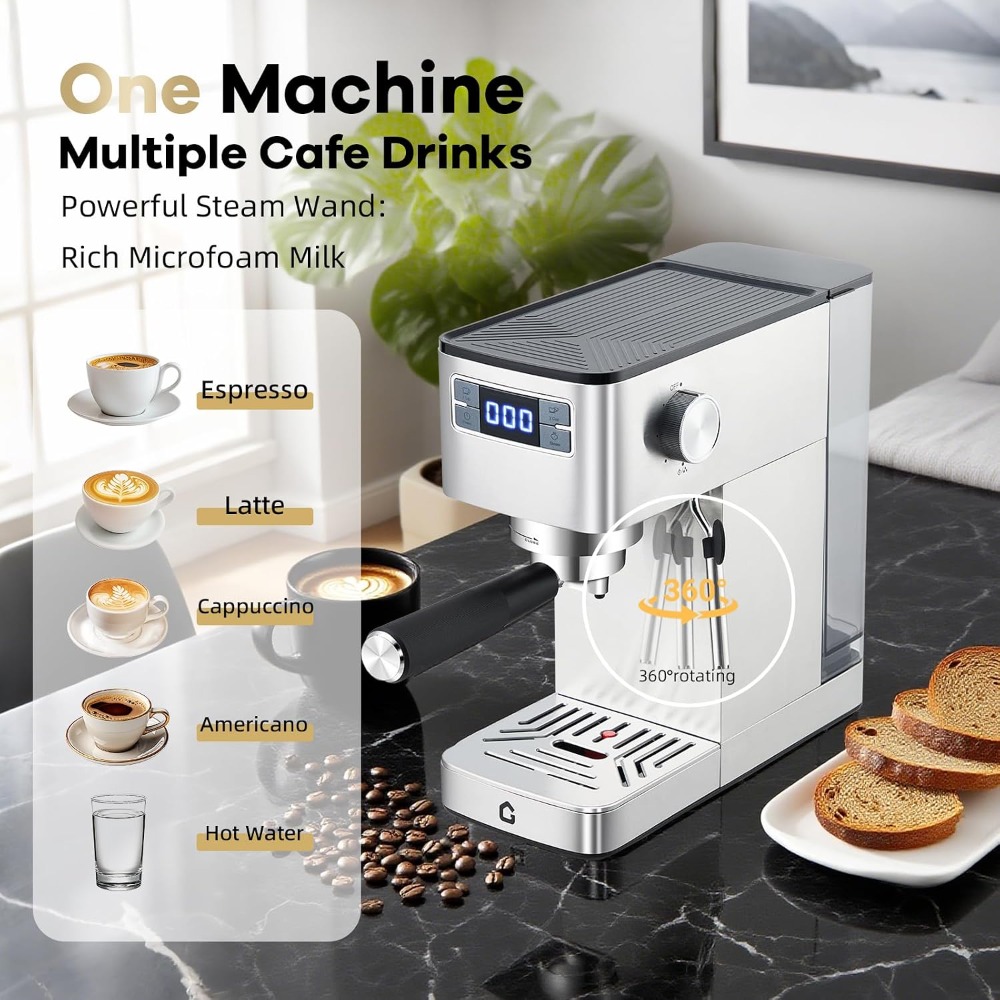Espresso Machine Dual Boiler - Mesin Espresso Garvee Compact 20 Bar