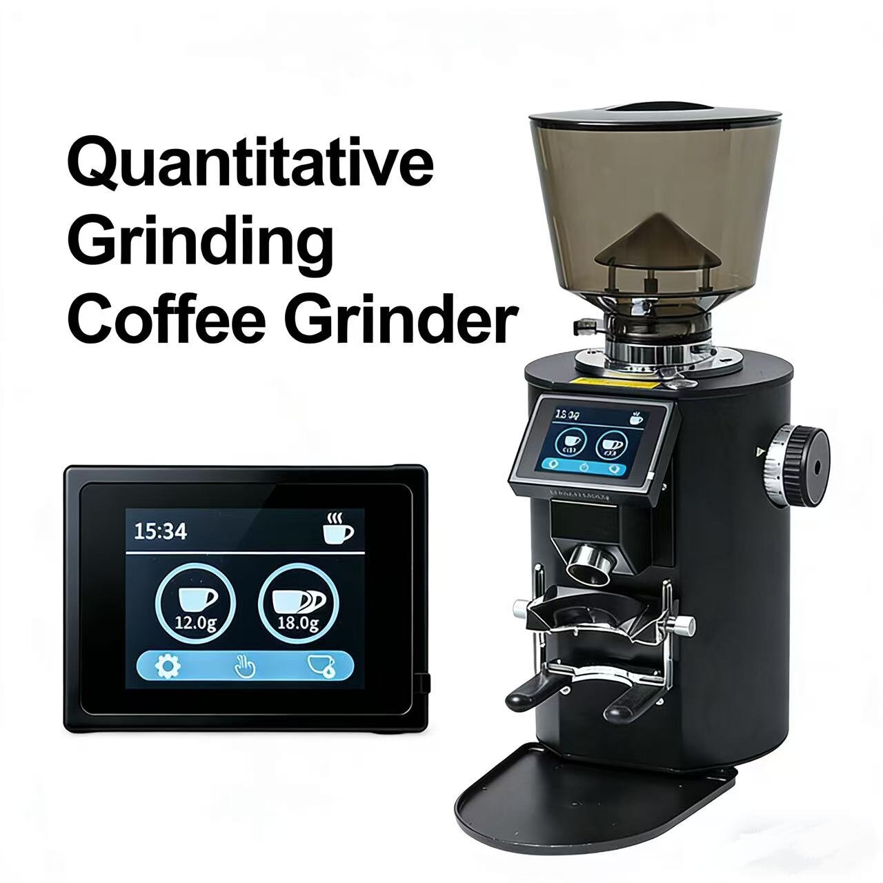 Commercial Coffee Grinder Flat Burr 64Mm - Penggiling Kopi Profesional Komersial Titanium Flat