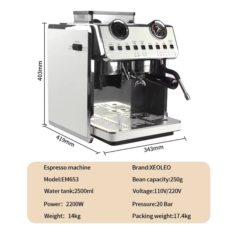 oo-Espresso Coffee Maker 20Bar - Espresso Machine Dual Boiler ulasan dan harga