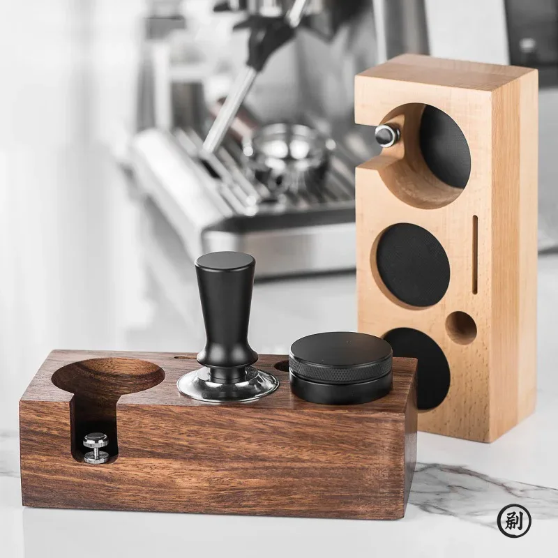 Stasiun Tamper Kopi Kayu Anti  - Espresso Tamper Station ulasan dan harga