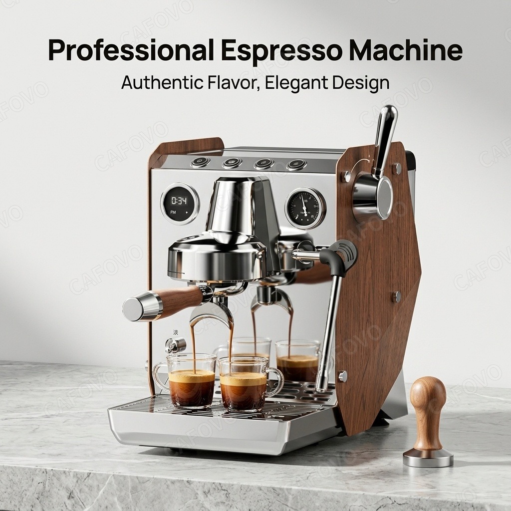 Mesin Espresso CAFOVO E109, Pe - Espresso Machine Dual Boiler ulasan dan harga