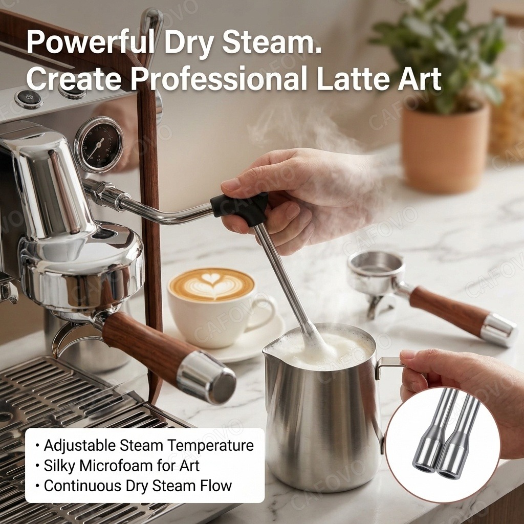 Mesin Espresso CAFOVO E109, Pe - Espresso Machine Dual Boiler ulasan dan harga