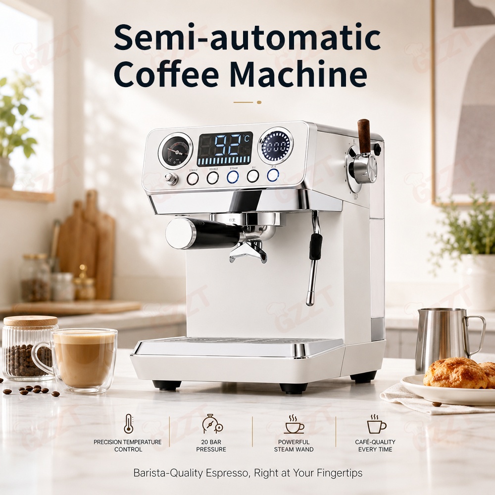 Mesin Kopi Espresso Semi-Otoma - Espresso Machine Rotary Pump ulasan dan harga