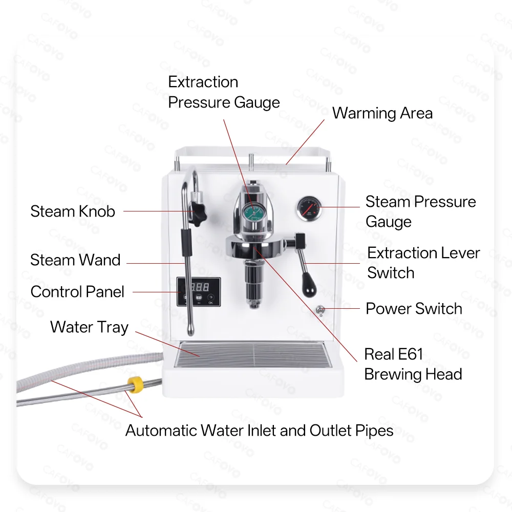 Mesin Espresso CAFOVO E133 Rea - Semi Automatic Espresso Machine Pid ulasan dan harga