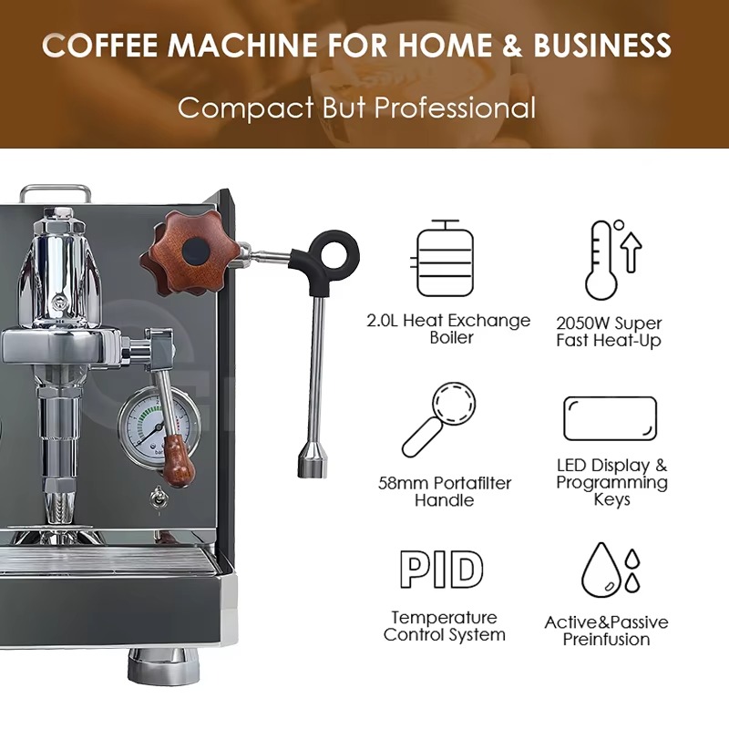 Mesin Kopi Espresso Manual Pro - Espresso Machine 1 Group E61 ulasan dan harga