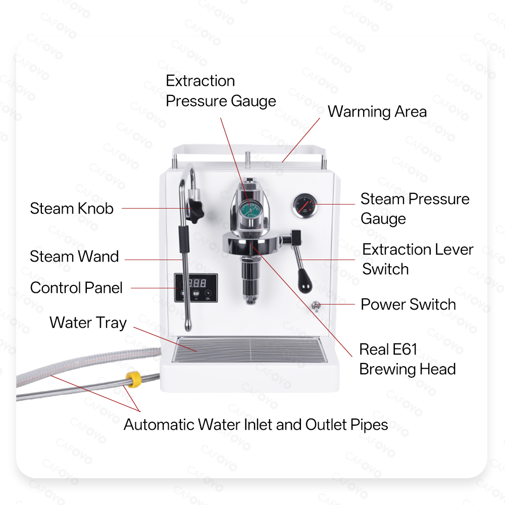 Mesin Kopi Komersial CAFOVO E1 - Espresso Machine Dual Boiler ulasan dan harga