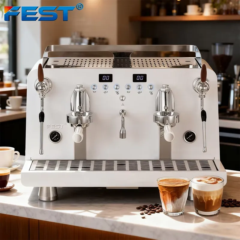 【CHIMU HOME】Mesin Kopi Espress - Commercial Espresso Machine 2 Group ulasan dan harga