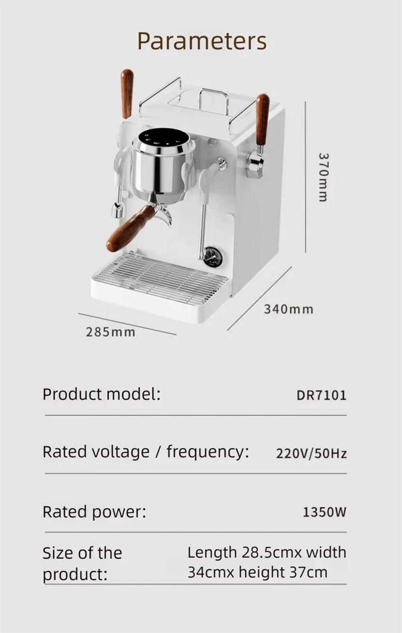 Mesin Espresso E101 58mm denga - Semi Automatic Espresso Machine Pid ulasan dan harga