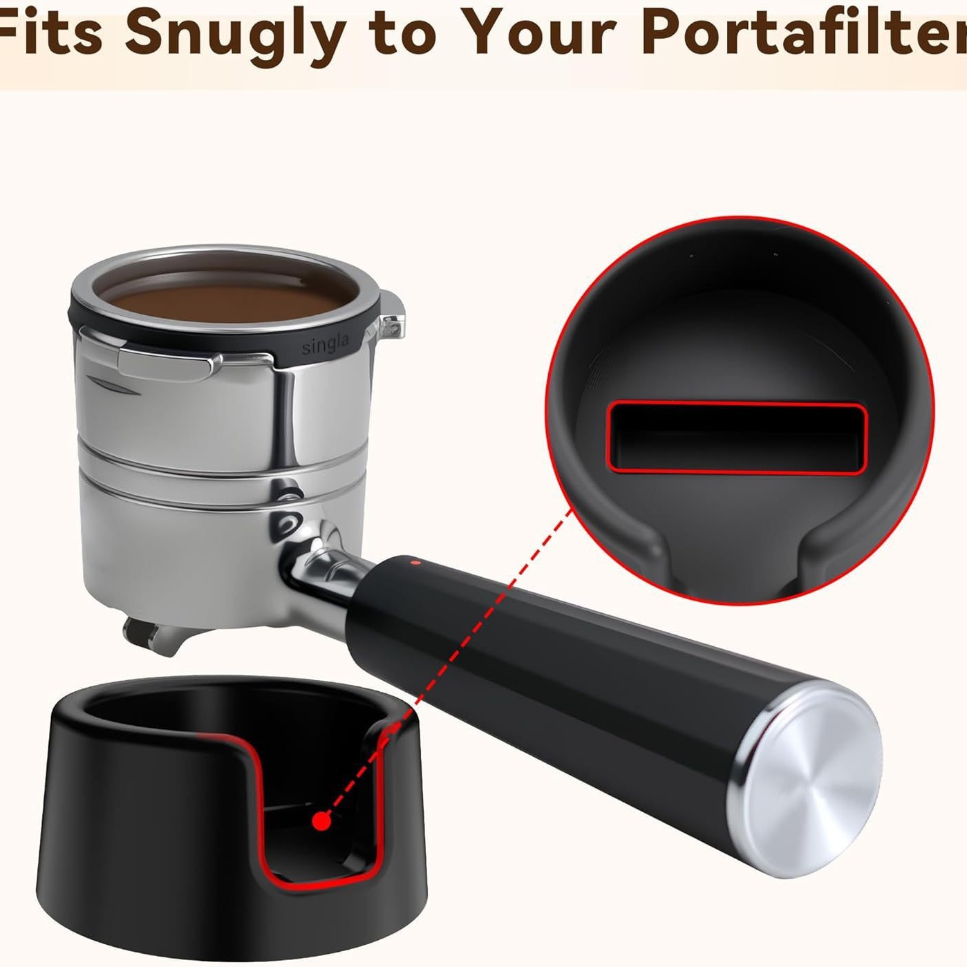 Tempat Penyimpanan Portafilter - Espresso Tamper Station ulasan dan harga