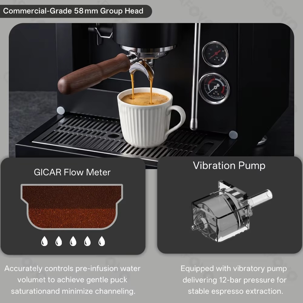 Mesin Espresso All-In-One Kome - Commercial Coffee Grinder Flat Burr 64Mm ulasan dan harga