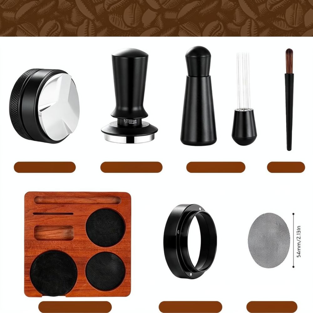 Set Perlengkapan Bar Kopi Sape - Espresso Tamper Station ulasan dan harga