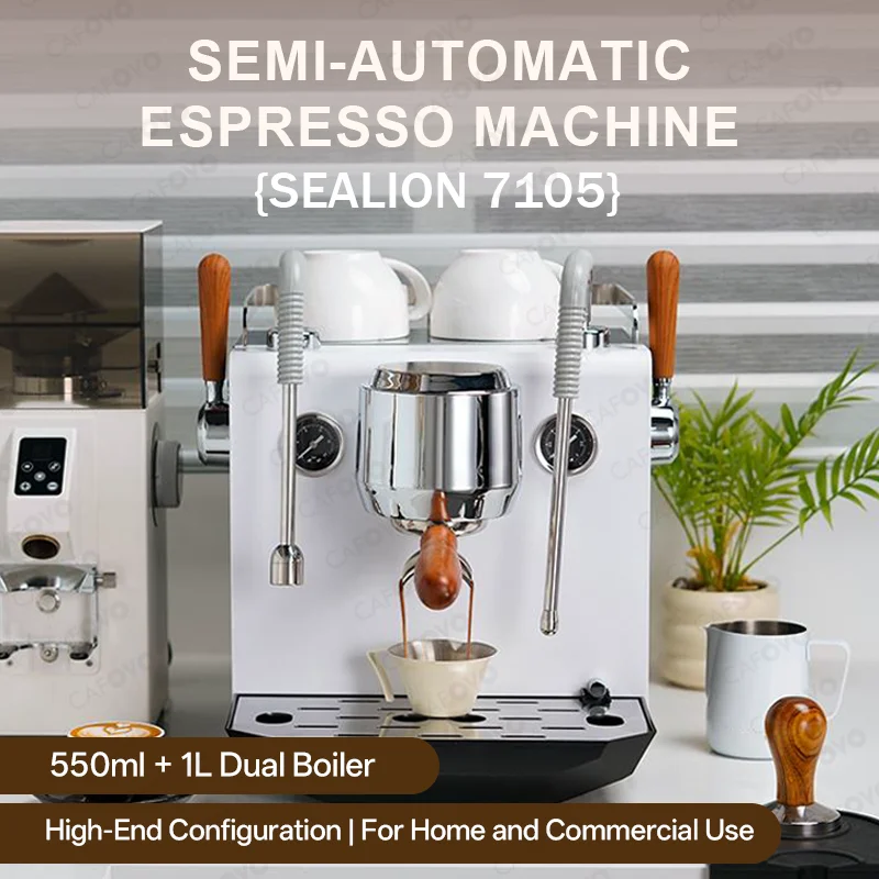 Mesin Espresso Komersial Dual  - Espresso Machine Flow Control ulasan dan harga